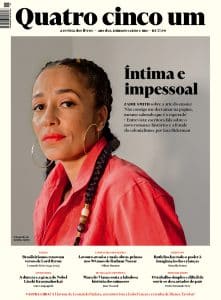 Zadie Smith na capa da Quatro Cinco Um de janeiro 2026
